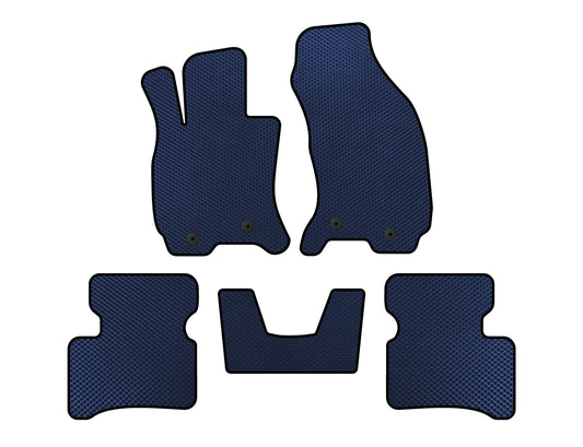 EVA Floor Mats (SD, Floor-Mounted Gas Pedal, Blue) for Jaguar X-Type 2001-2009 - image 1