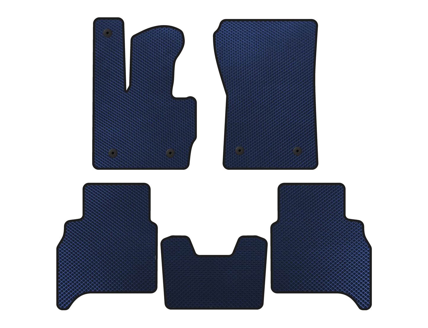 EVA Floor Mats (Automatic, Blue) for Mercedes G сlass W463 2018-2024 - image 1