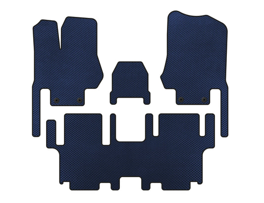 EVA Floor Mats (3 Rows, 7-Seater, Blue) for Nissan Quest 2011-2017 - image 1