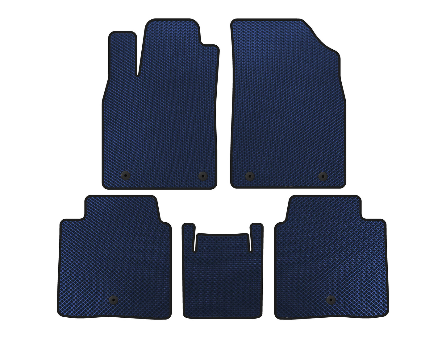 EVA Floor Mats (SD, Hybrid, Blue) for Lexus ES 2012-2018 - image 1