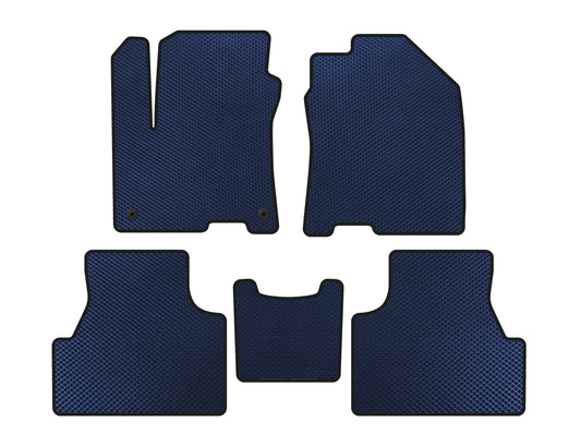 EVA Floor Mats (2019-2020, Electro, Blue) for Hyundai Encino EV 2019- - image 1
