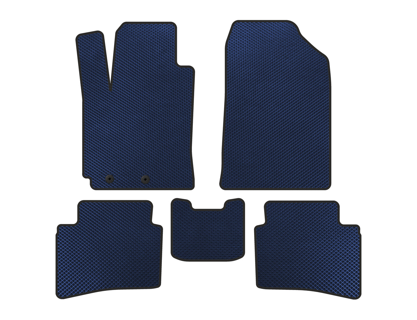 EVA Car Mats (X-Line, Blue) for Kia Rio 2017- - image 1