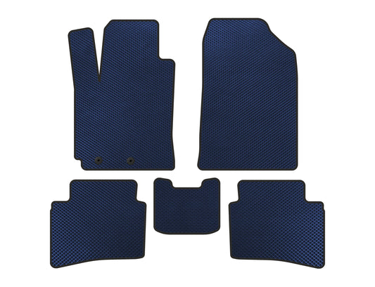 EVA Car Mats (X-Line, Blue) for Kia Rio 2017- - image 1