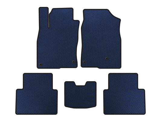 EVA Floor Mats (SD, Blue) for Honda Civic Sedan X 2016-2021 - image 1