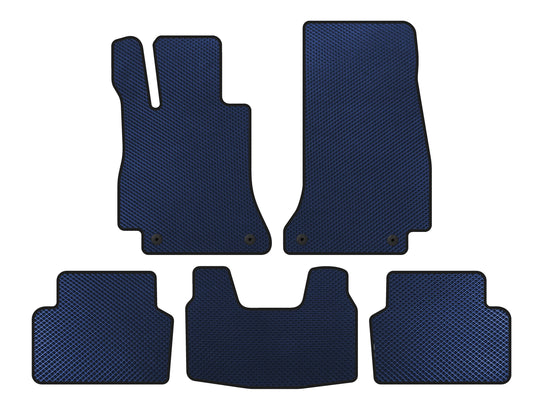 EVA Floor Mats (SD, Blue) for Mercedes E-сlass W213 2016-2023 - image 1