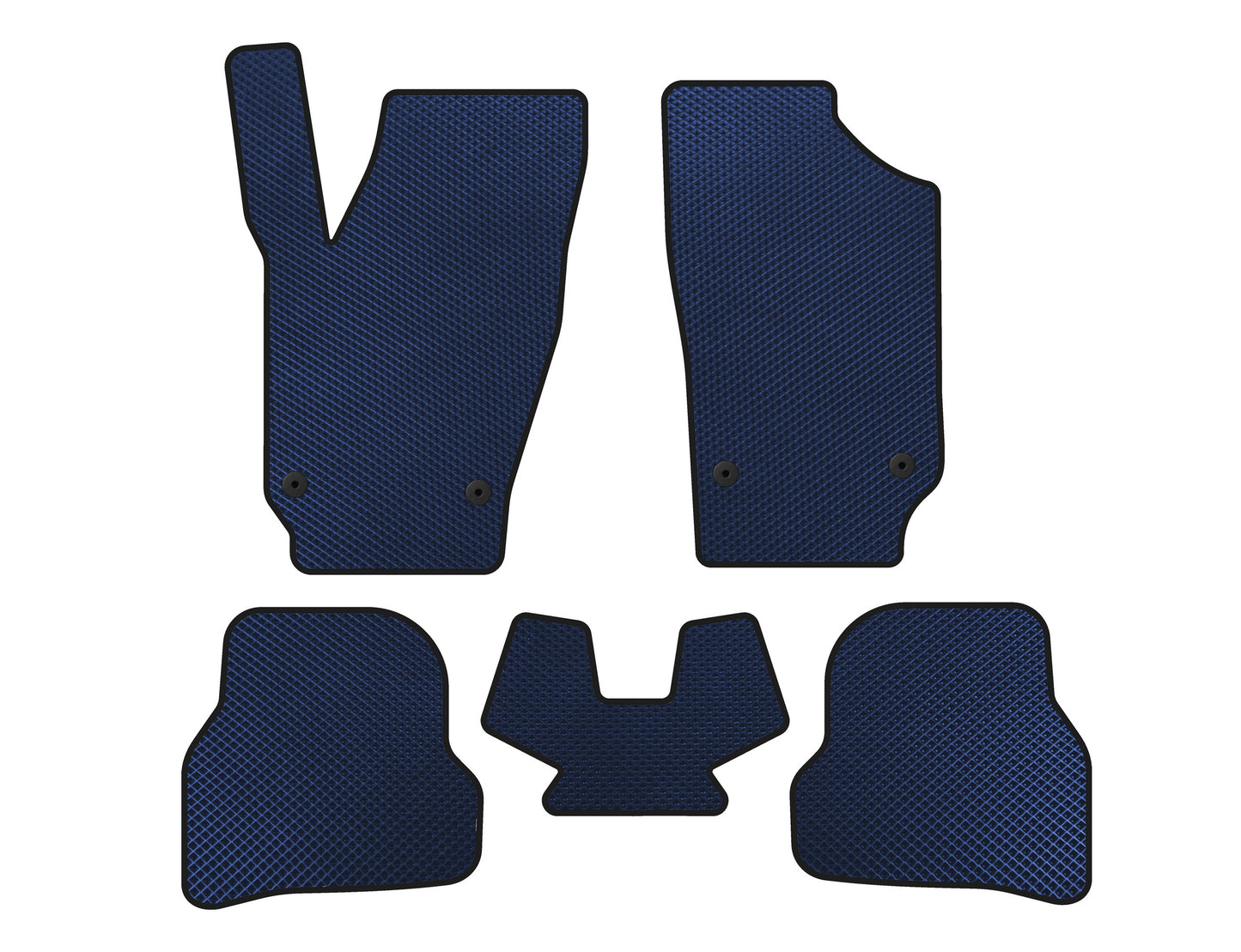 EVA Floor Mats (2010-2012, Hatchback, 5-Door, Blue) for Seat Ibiza 2010-2017 - image 1