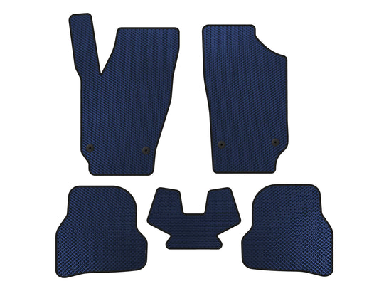 EVA Floor Mats (2010-2012, Hatchback, 5-Door, Blue) for Seat Ibiza 2010-2017 - image 1