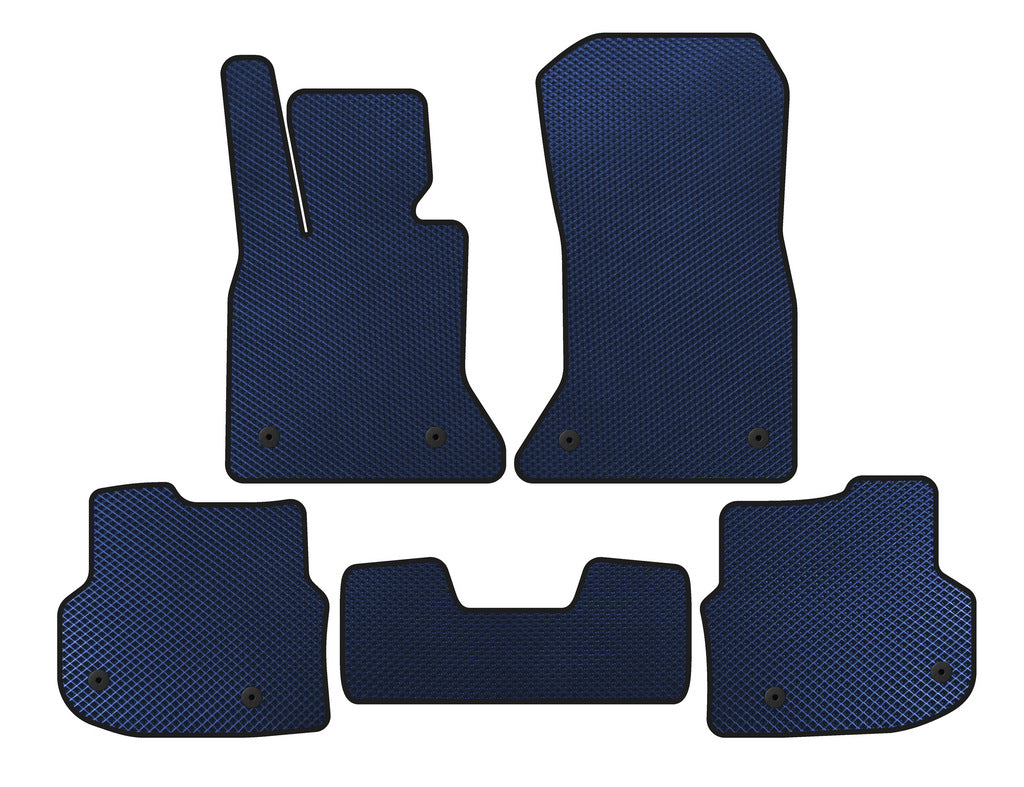 Floor mats 2010-2013 (EVA, blue) for BMW 5 Series F10/F11 2010–2016 - image 1