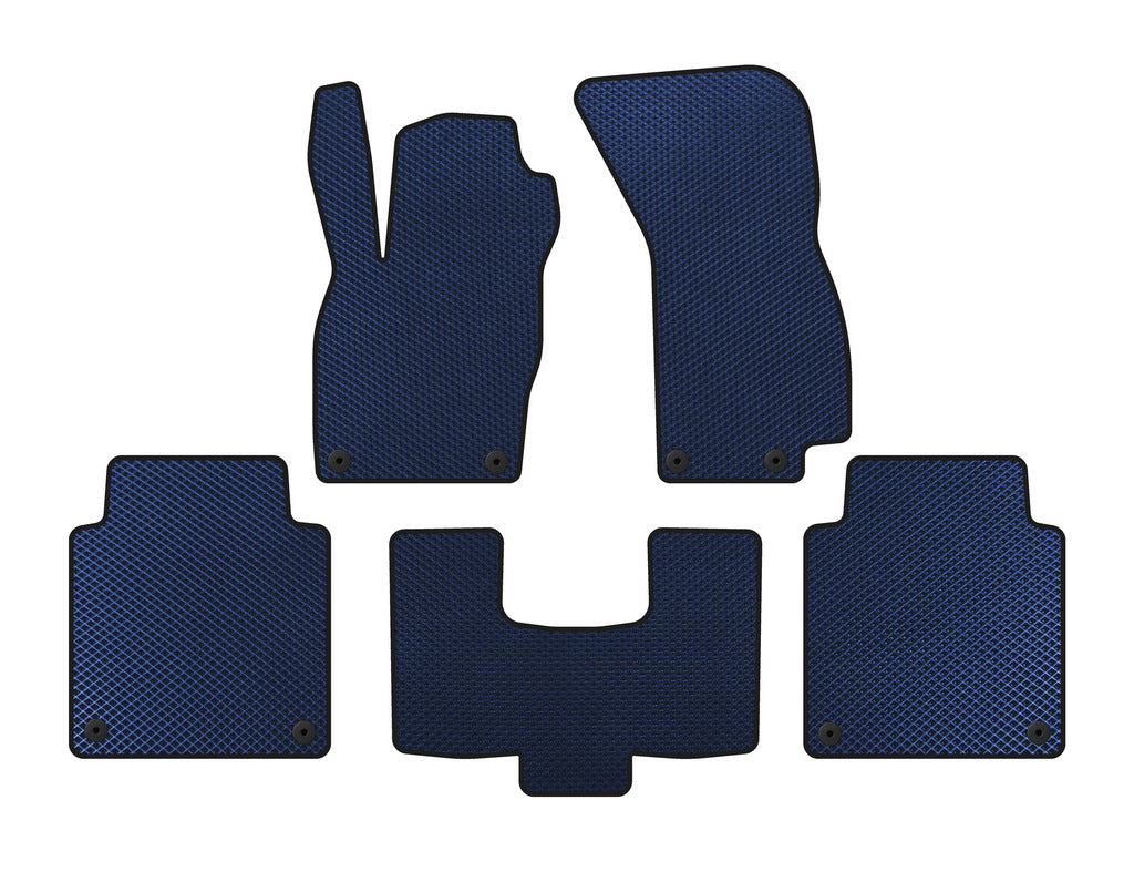 EVA Floor Mats (Long, Blue) for Audi A8 2018- - image 1