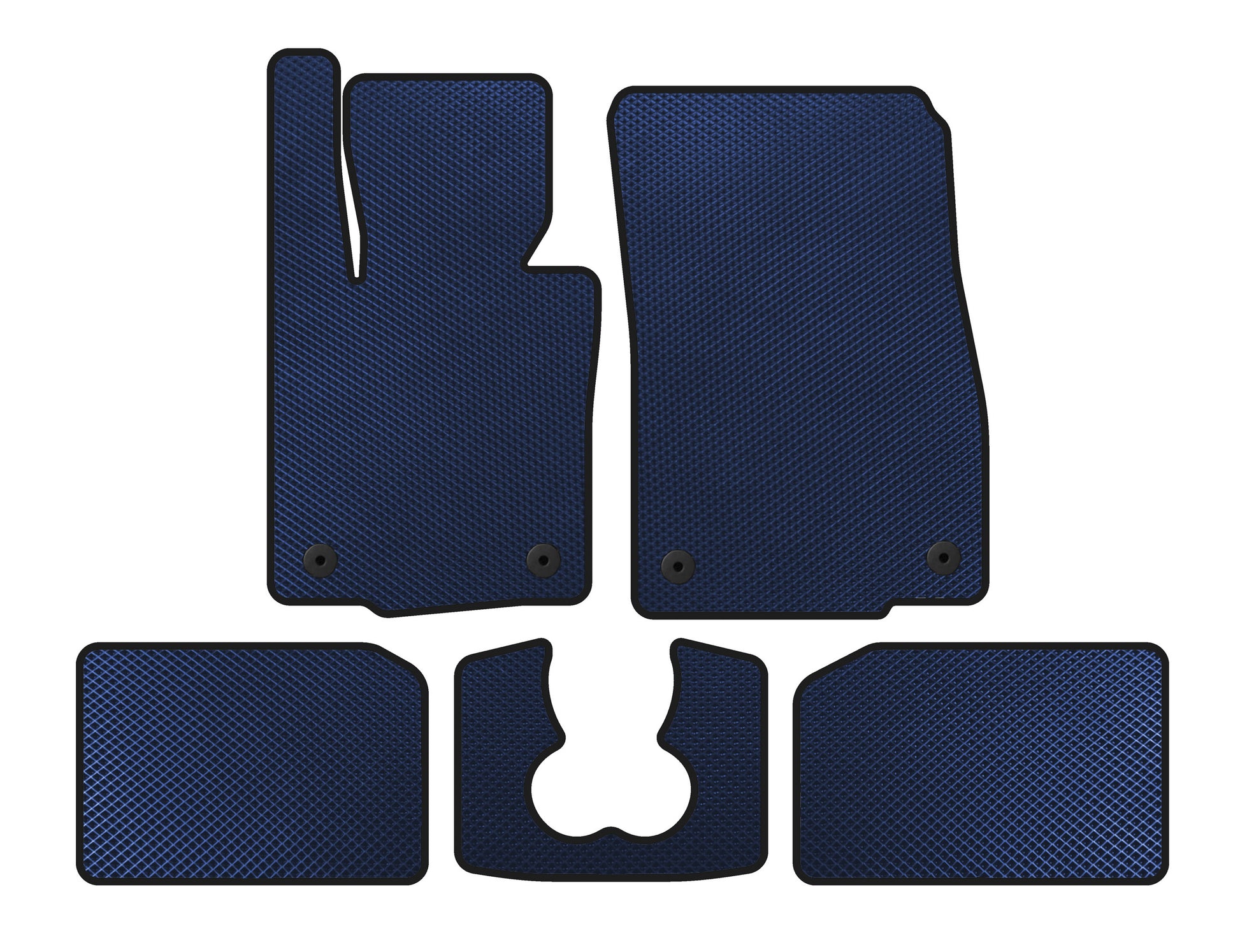 EVA Floor Mats (for S F55, 5-Door, Blue) for Mini Cooper F55/56/57 2014-2023 - image 1