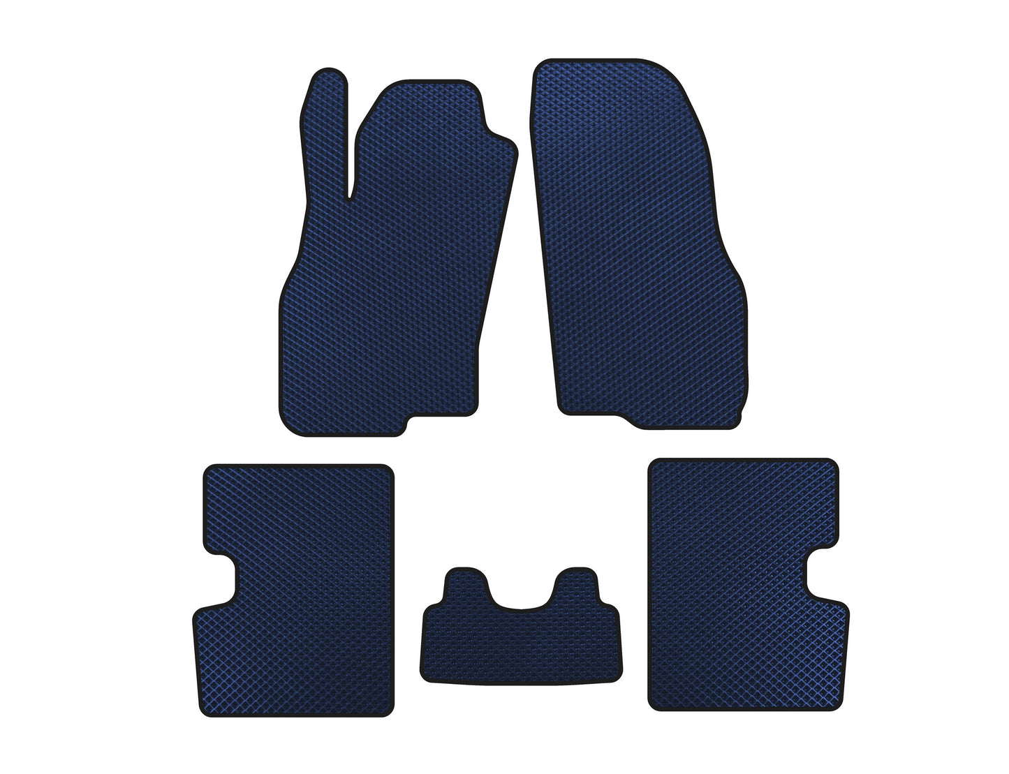 EVA Floor Mats (HB, 5-Door, Pre-Facelift, Blue) for Fiat Punto Grande/EVO 2006-2018 - image 1