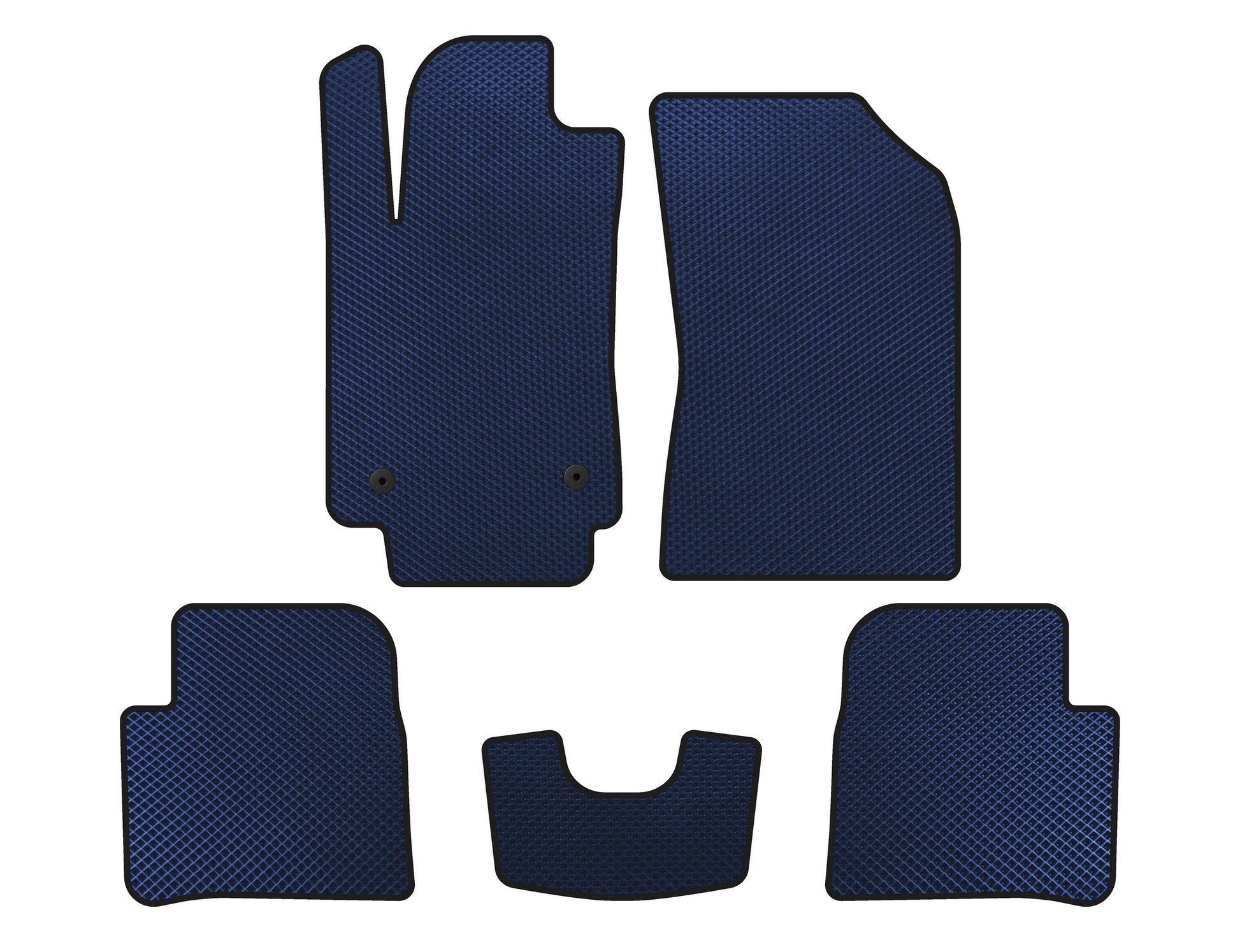 EVA Floor Mats (HB, Blue) for Citroen C-3 2016-2023 - image 1