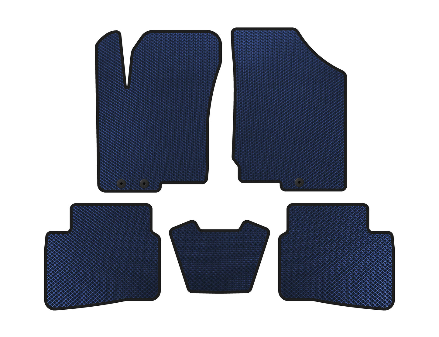 EVA Floor Mats (2008-2012, Blue) for Kia Forte 2008–2024 - image 1