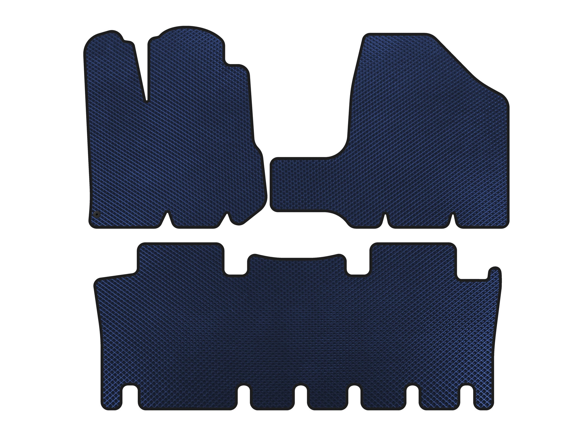 EVA Floor Mats (2 Rows, Blue) for Toyota Sienna 2003-2009 - image 1