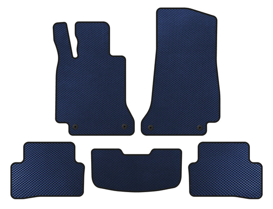 EVA Floor Mats (SD, Blue) for Mercedes C-сlass W205 2014-2021 - image 1