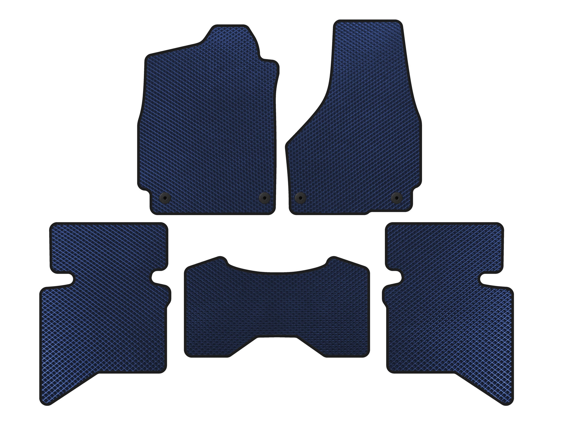 EVA Floor Mats (2009+, 5-Seater/Double Cab, Blue) for Dodge RAM (DS/DJ/D2) 2009–2024 - image 1