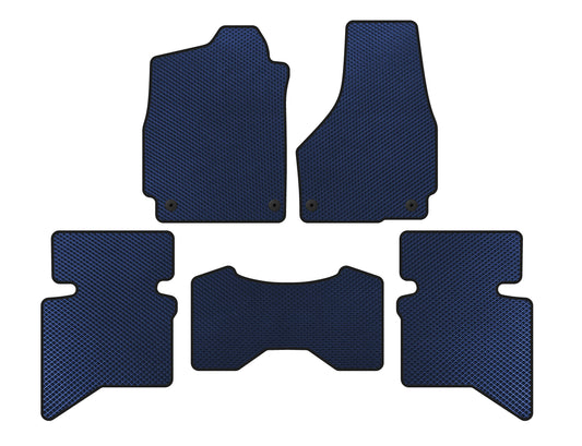 EVA Floor Mats (2009+, 5-Seater/Double Cab, Blue) for Dodge RAM (DS/DJ/D2) 2009–2024 - image 1