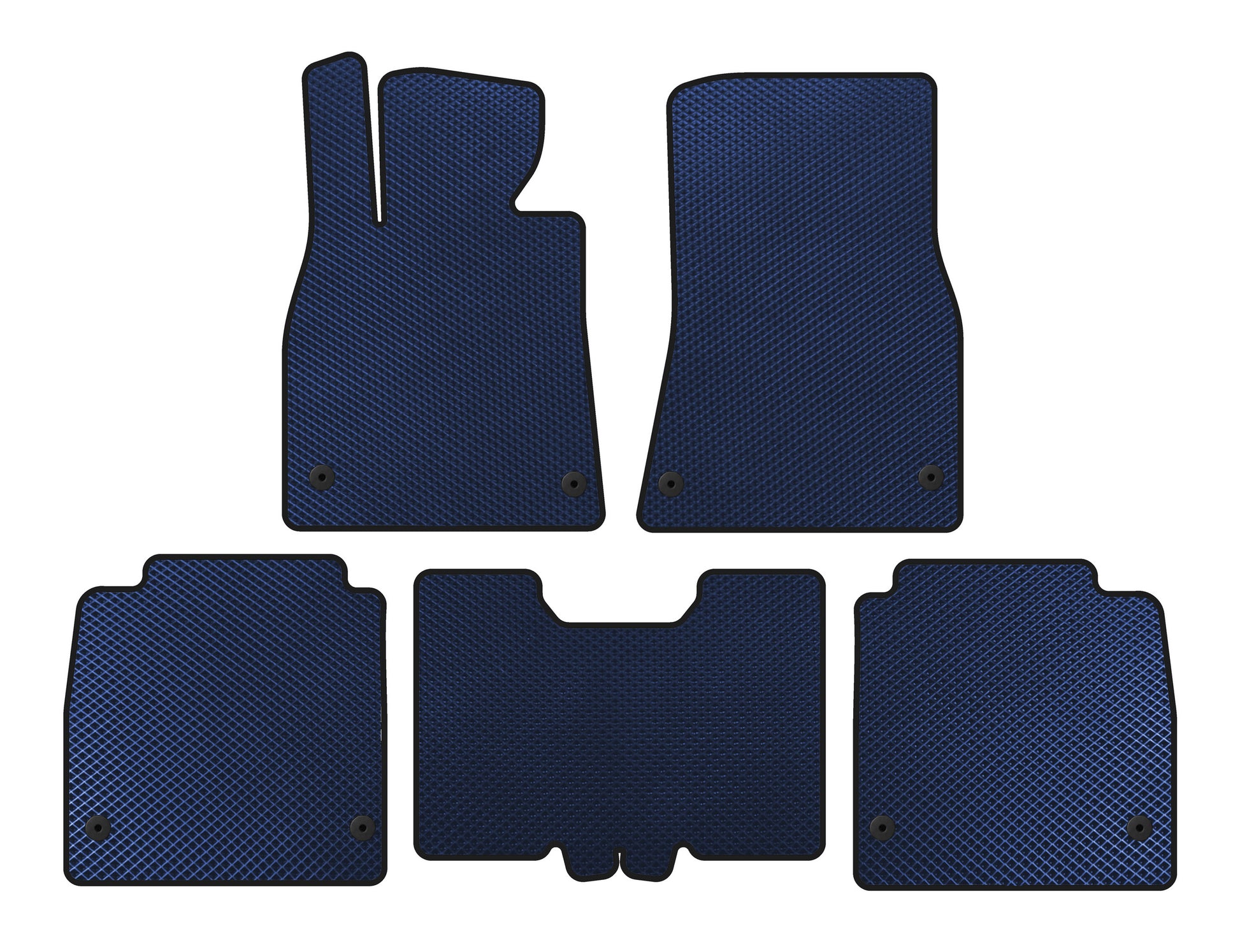 EVA Floor Mats (2007-2010, SD, Long Wheelbase, Blue) for Lexus LS 2007-2017 - image 1
