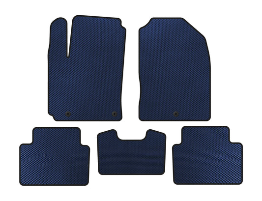 EVA floor mats (2017-2020, Petrol, Blue) for Hyundai Kona 2017-2023 - image 1