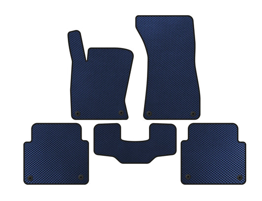 EVA mats (Short, Blue) for Audi A8 2002-2009 - image 1
