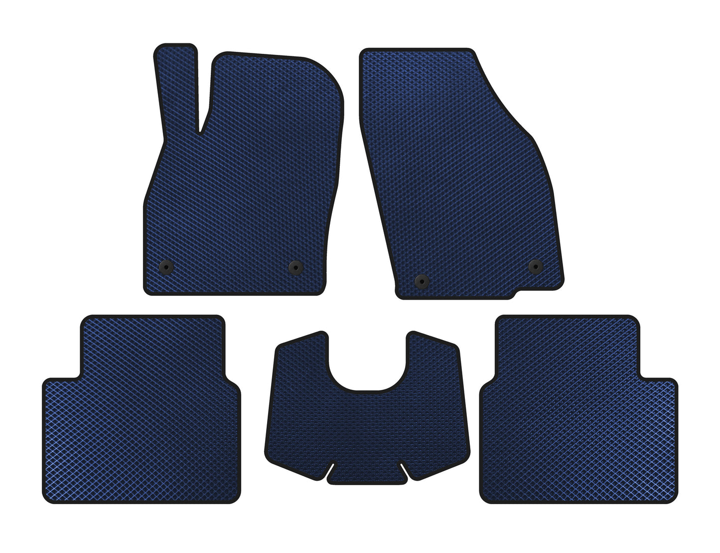 EVA Floor Mats (Automatic, Blue) for Skoda Kamiq 2019- - image 1