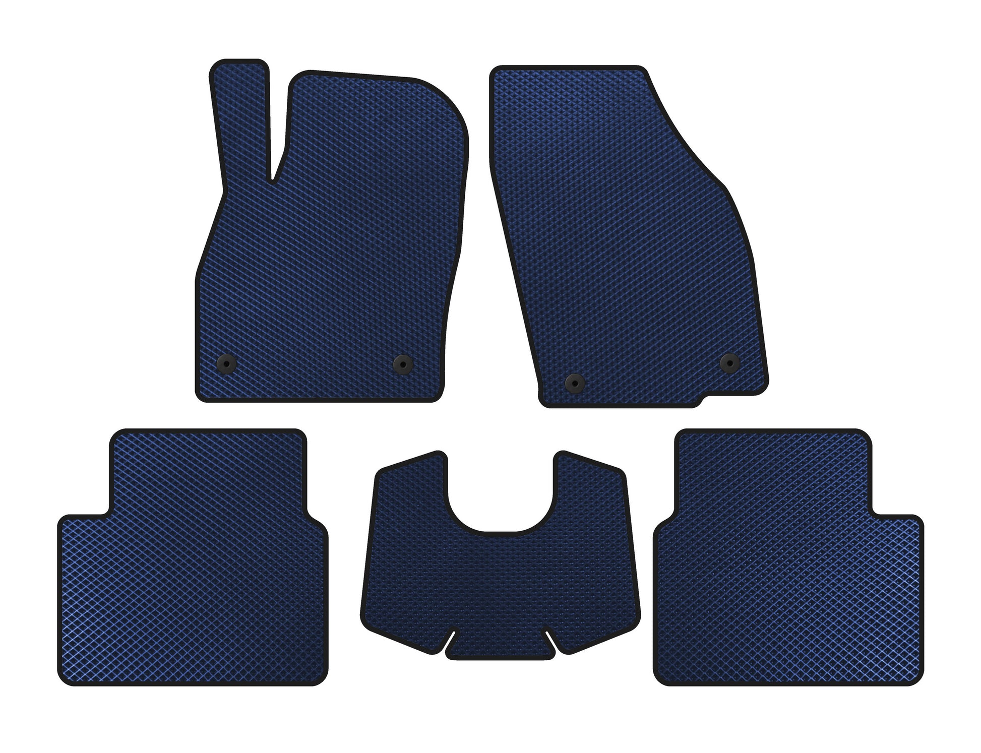 EVA Floor Mats (Automatic, Blue) for Skoda Kamiq 2019- - image 1