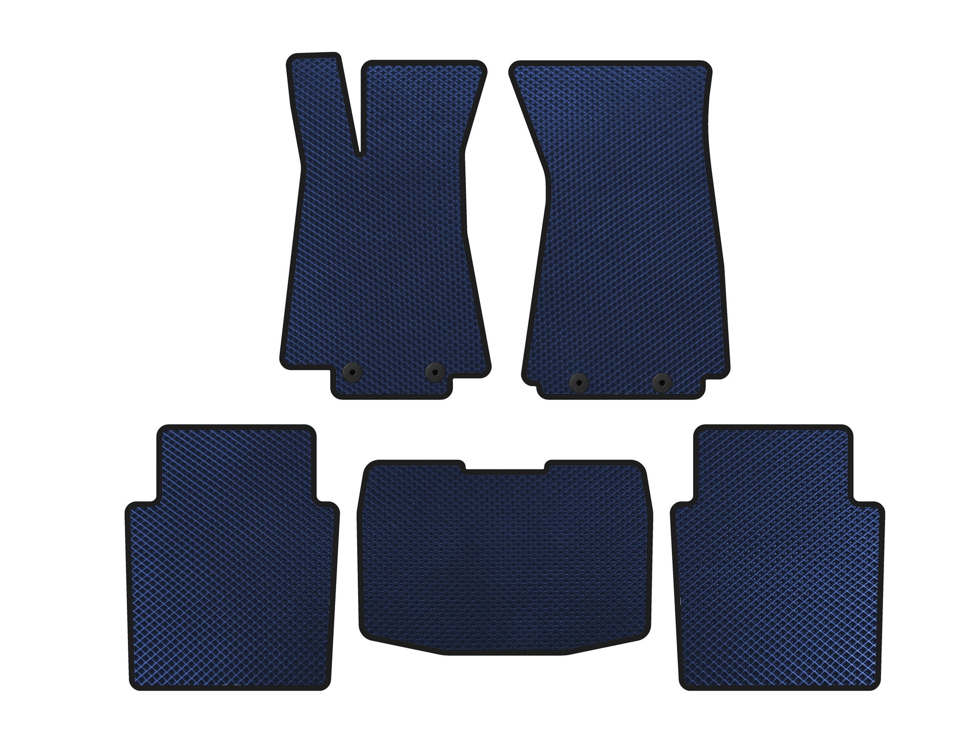 EVA Floor Mats (SD, Blue) for Jaguar XJ 2003-2009 - image 1