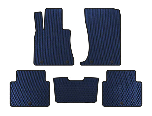EVA Floor Mats (SD, Blue) for Hyundai Genesis DH 2013-2016 - image 1