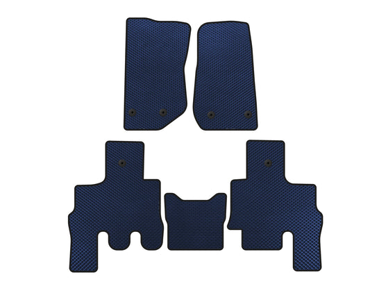 EVA Floor Mats (Blue) for Jeep Wrangler 2007-2017 - image 1