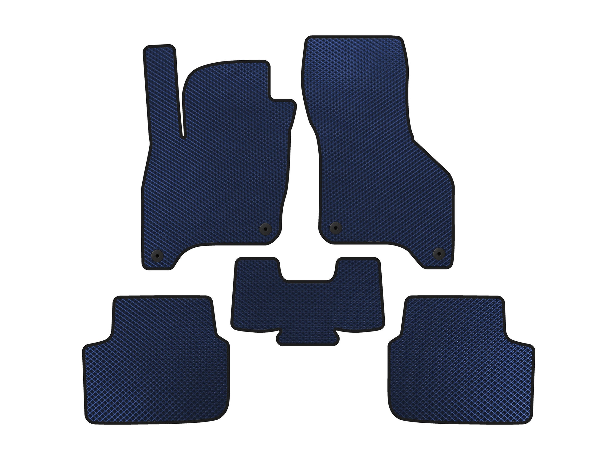 EVA Floor Mats (SD, Electric, Blue) for Volkswagen E-Bora 2019- - image 1
