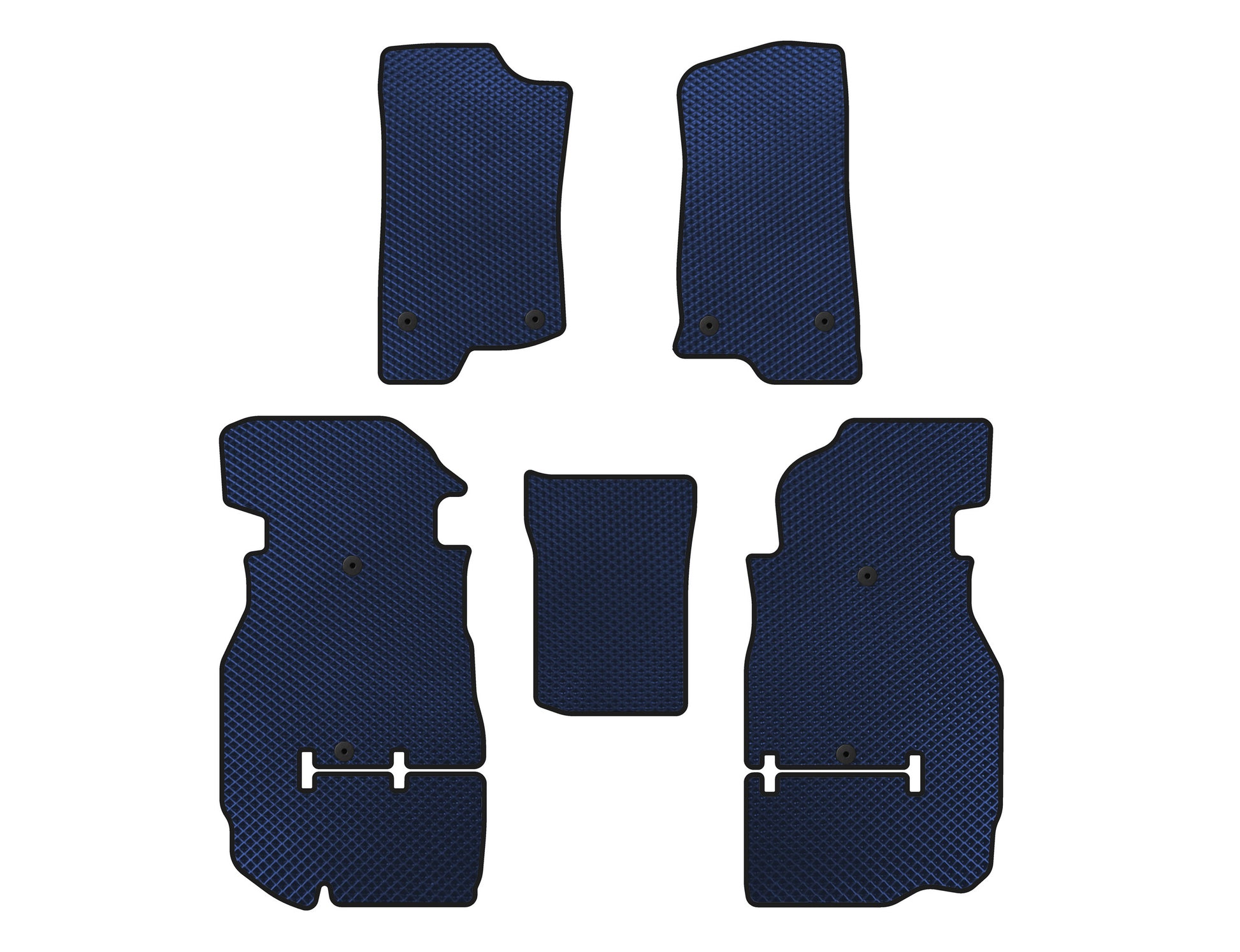 EVA Floor Mats (Rubicon Unlimited/5-Door, Blue) for Jeep Wrangler 2018- - image 1