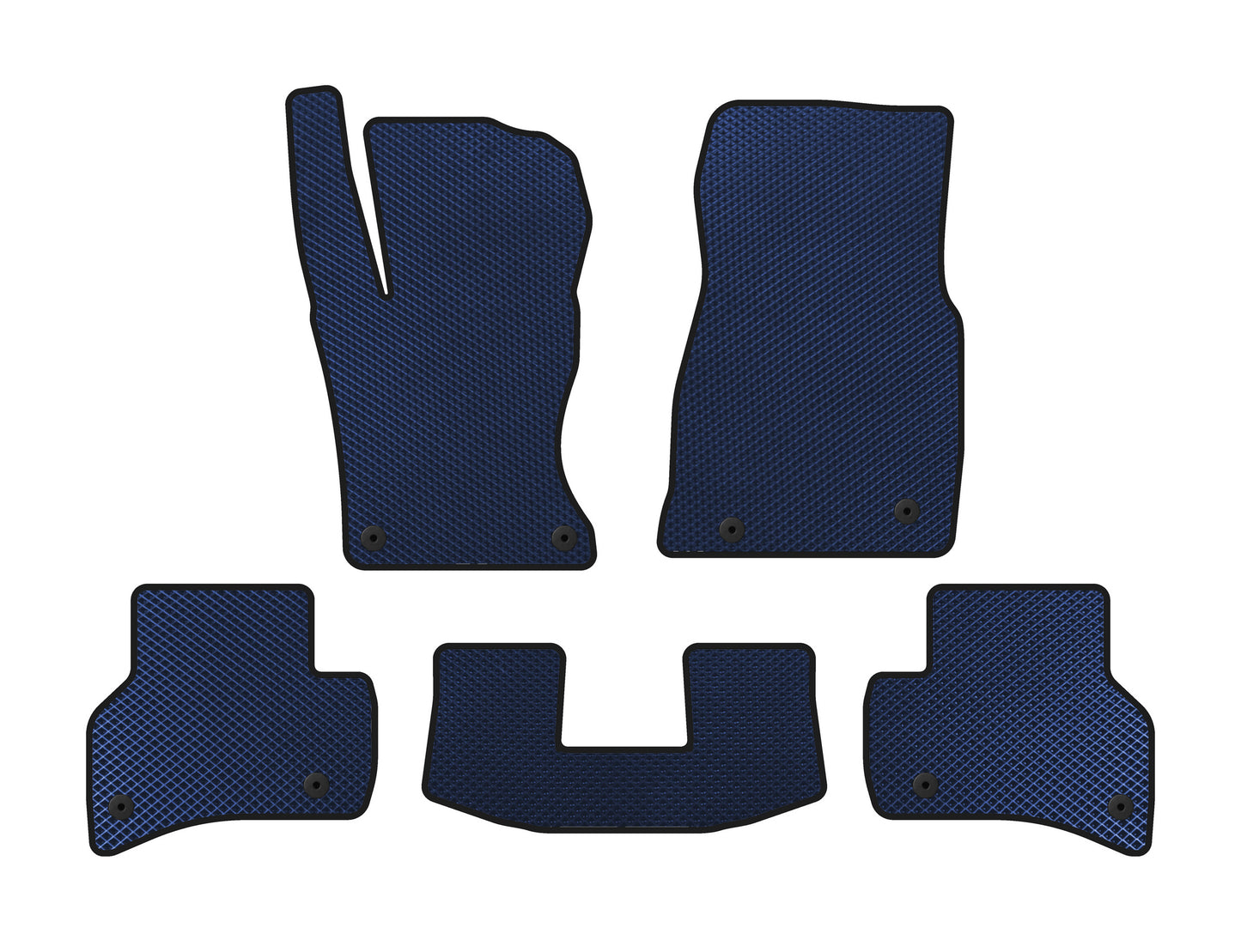 EVA Floor Mats (2015-2019, SD, Blue) for Jaguar XE 2016- - image 1