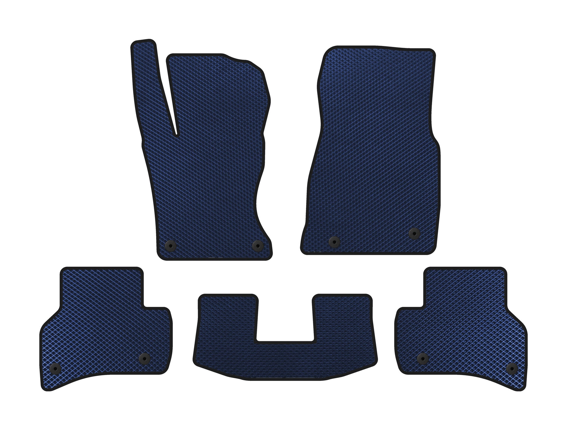 EVA Floor Mats (2015-2019, SD, Blue) for Jaguar XE 2016- - image 1