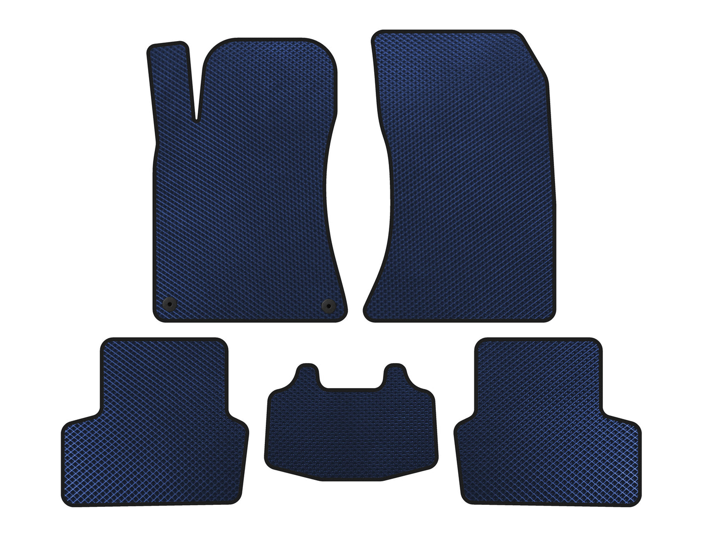 EVA Floor Mats (SD, Blue) for Mercedes CLA C117 2013-2019 - image 1