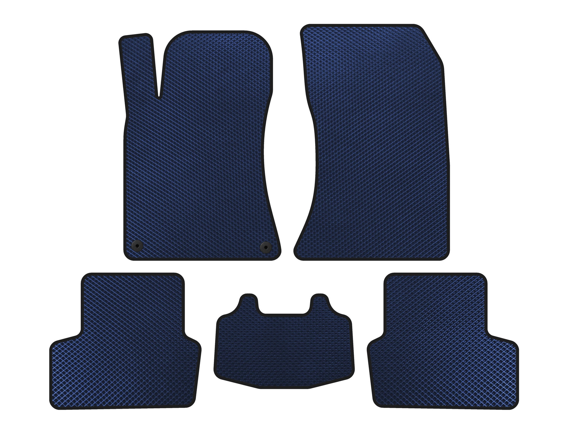 EVA Floor Mats (SD, Blue) for Mercedes CLA C117 2013-2019 - image 1