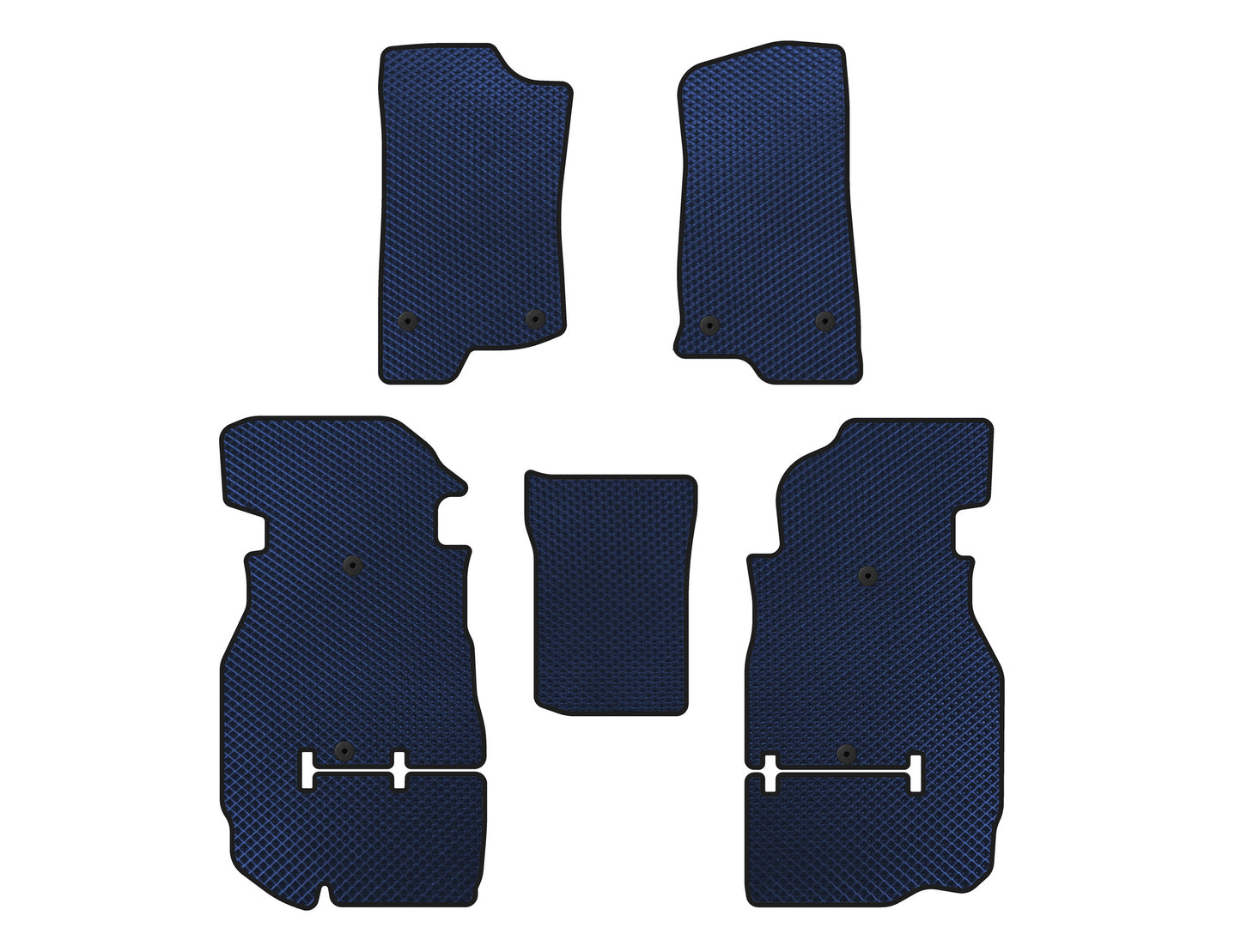 EVA Floor Mats (Rubicon Unlimited/5-Door, Blue) for Jeep Wrangler 2018- - image 1