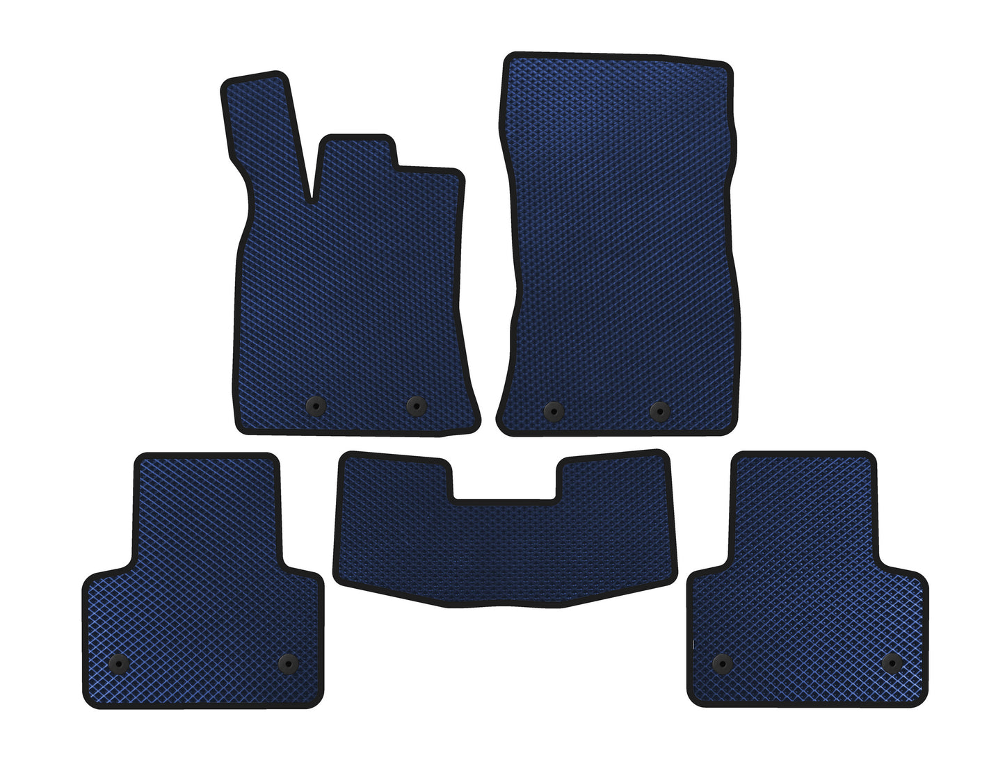 EVA Floor Mats (Short, Blue) for Jaguar XJ 2010- - image 1