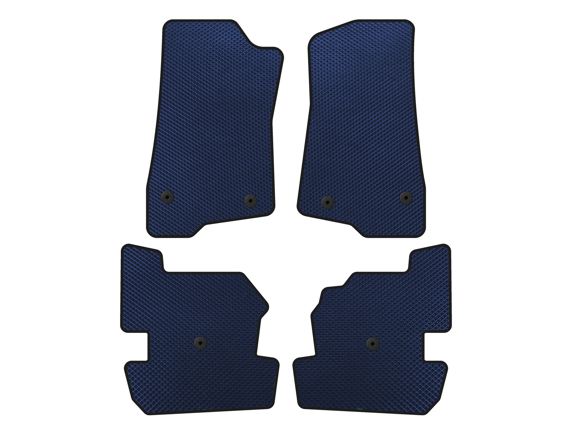 EVA Floor Mats (Blue) for Jeep Wrangler 2018- - image 1