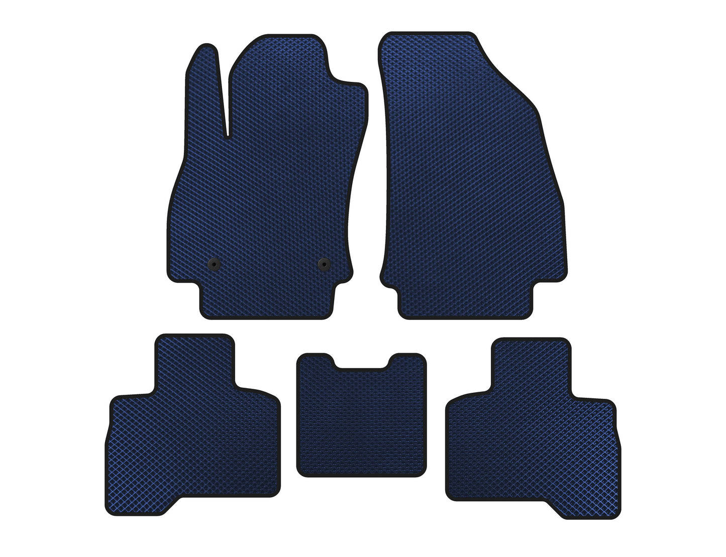 EVA Floor Mats (For Qubo 2008-2016, Blue) for Fiat Fiorino/Qubo 2008-2024 - image 1