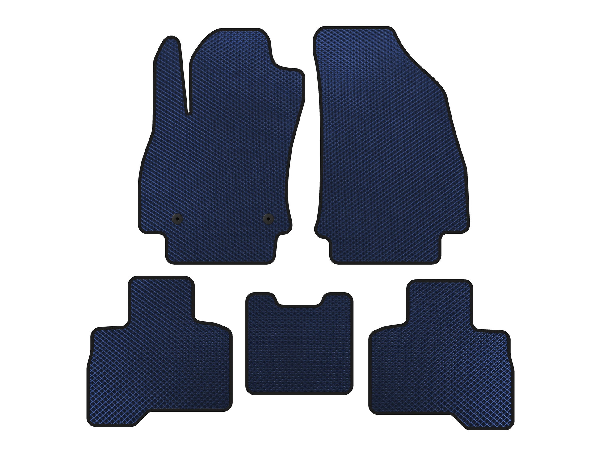 EVA Floor Mats (For Qubo 2008-2016, Blue) for Fiat Fiorino/Qubo 2008-2024 - image 1