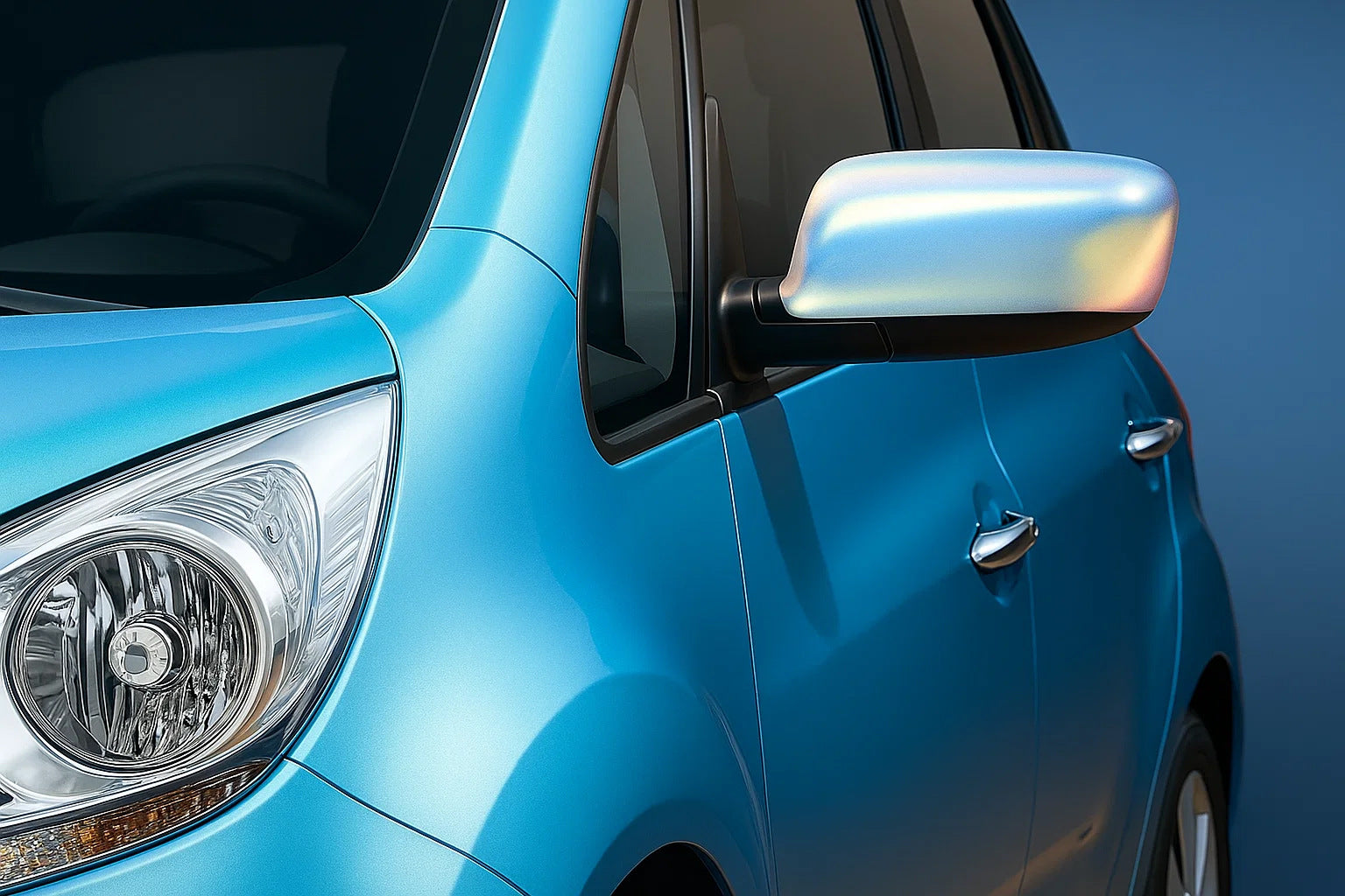 Mirror Covers (2 pcs, Stainless Steel) for Kia Venga 2010-2019 - image 1