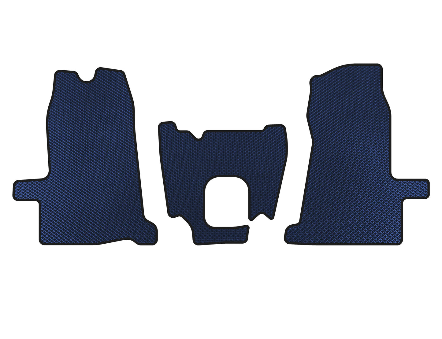 EVA Floor Mats (2000-2006, 1+1, Manual, Blue) for Ford Transit 2000-2014 - image 1
