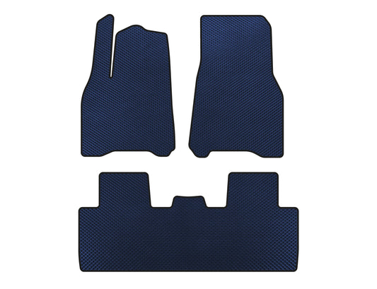EVA Floor Mats (5-Seater, Blue) for Tesla Model Y 2020- - image 1