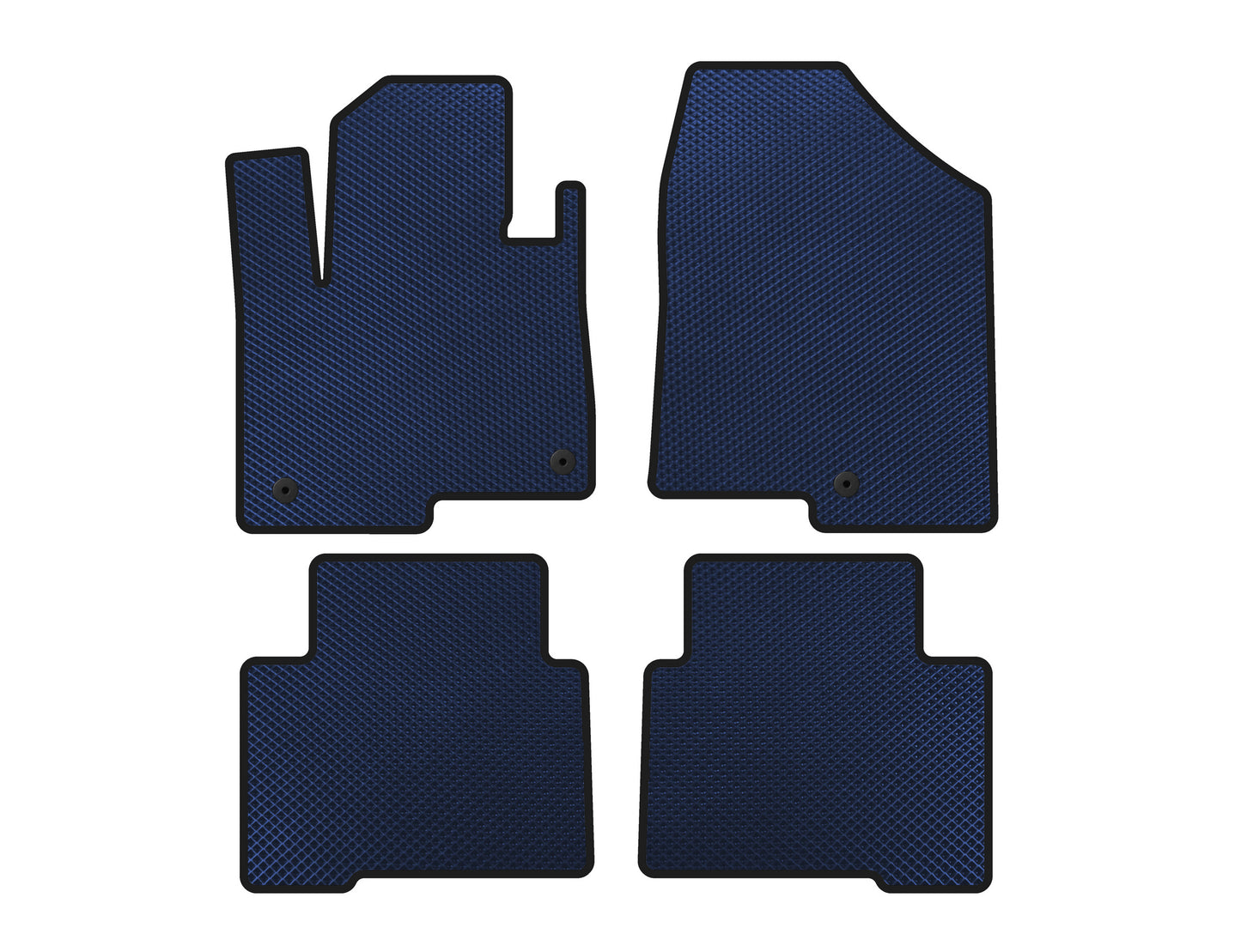 EVA Floor Mats (2 Rows, for Grand, Blue) for Hyundai Santa Fe 4 2018-2023 - image 1