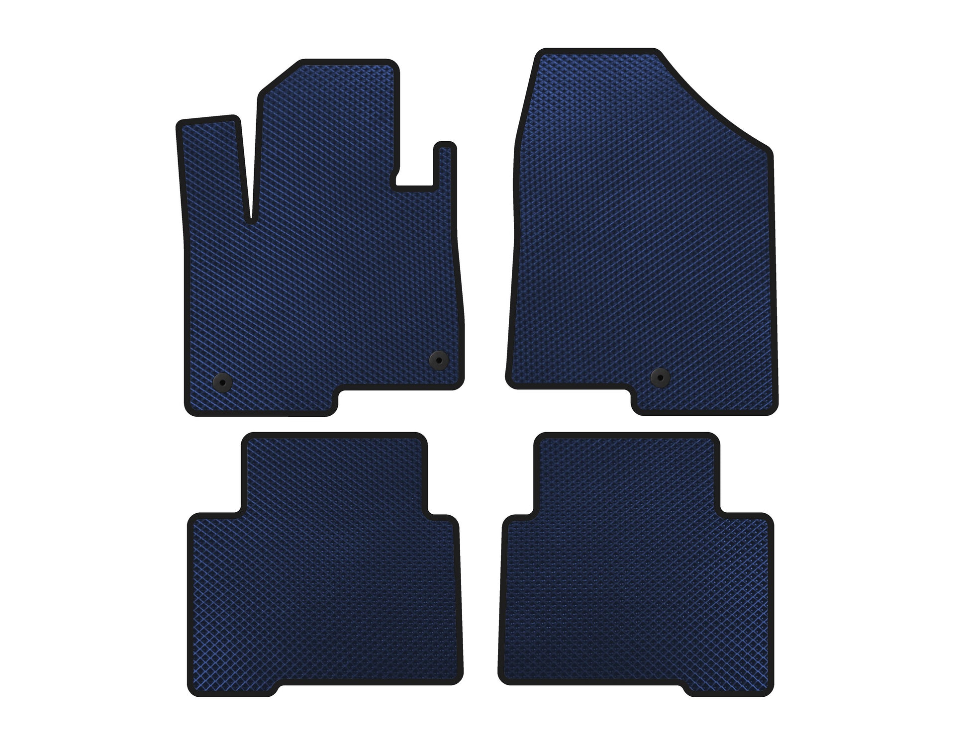 EVA Floor Mats (2 Rows, for Grand, Blue) for Hyundai Santa Fe 4 2018-2023 - image 1