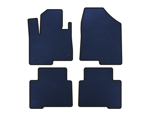 EVA Floor Mats (2 Rows, for Grand, Blue) for Hyundai Santa Fe 4 2018-2023 - image 1