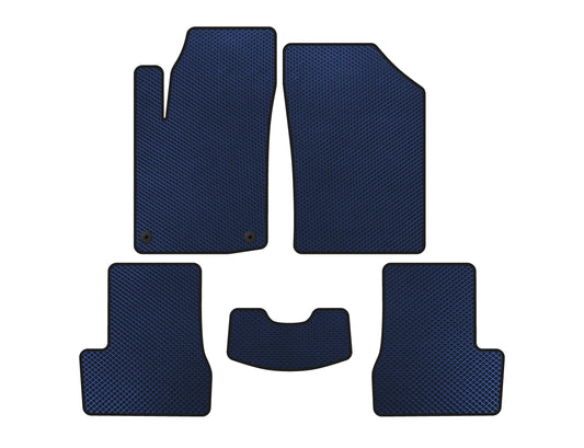 EVA Floor Mats (HB, Blue) for Citroen C-3 2009-2016 - image 1
