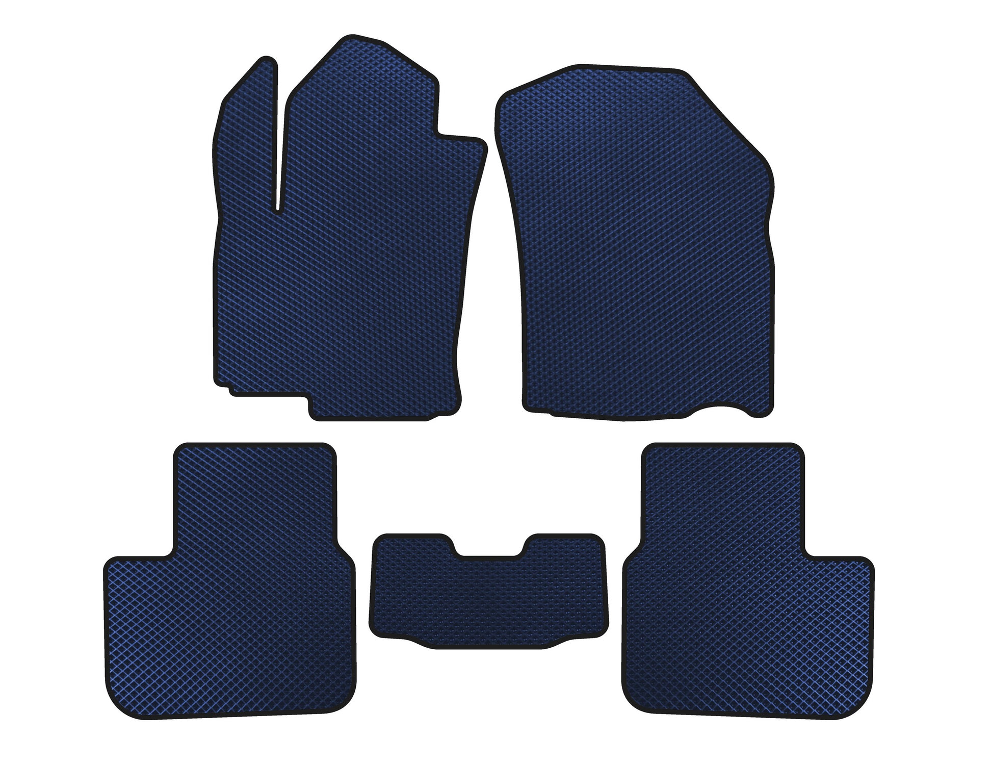 EVA Floor Mats (HB, Blue) for Fiat Sedici 2006-2014 - image 1