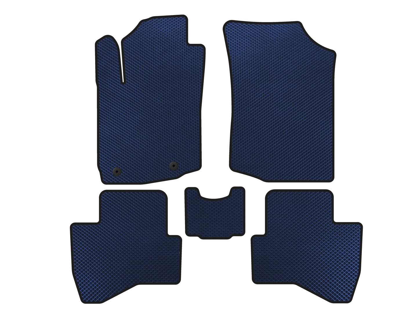 EVA Floor Mats (HB, Blue) for Peugeot 108 2014-2021 - image 1