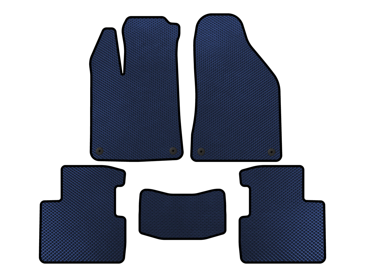 EVA Floor Mats (SD, Blue) for Chrysler 200 II 2014-2017 - image 1